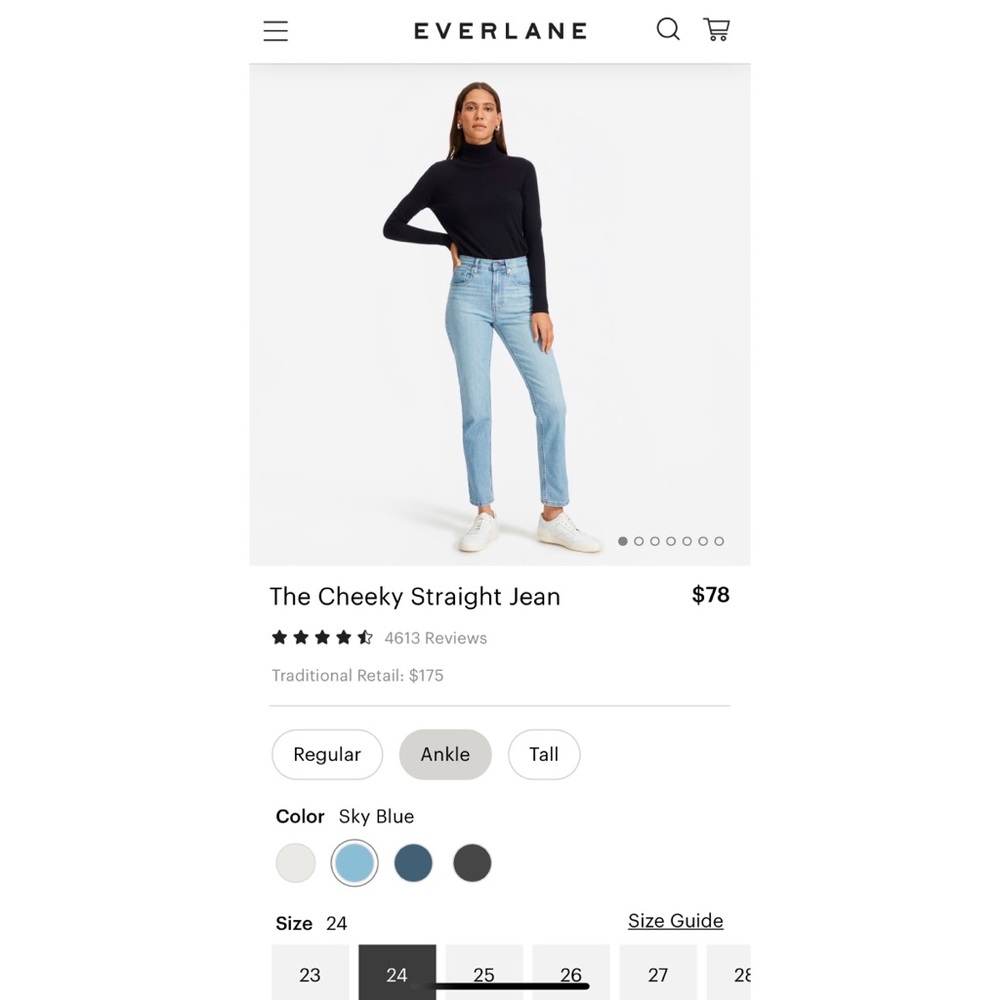 Everlane Cheeky Straight Jean
